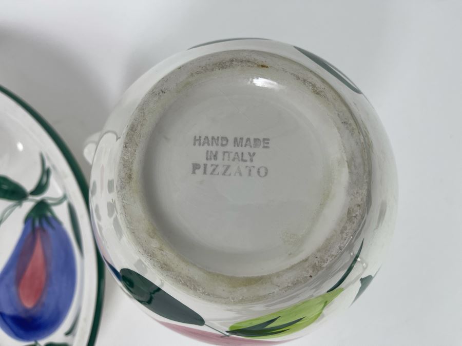 Hand Made Italian 7' Pitcher And 13' Divided Plate [Photo 6]