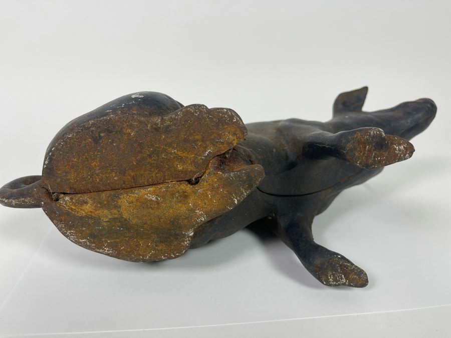 Vintage Cast Iron Pig Piggy Bank 12W X 4.5D X 7H [Photo 9]