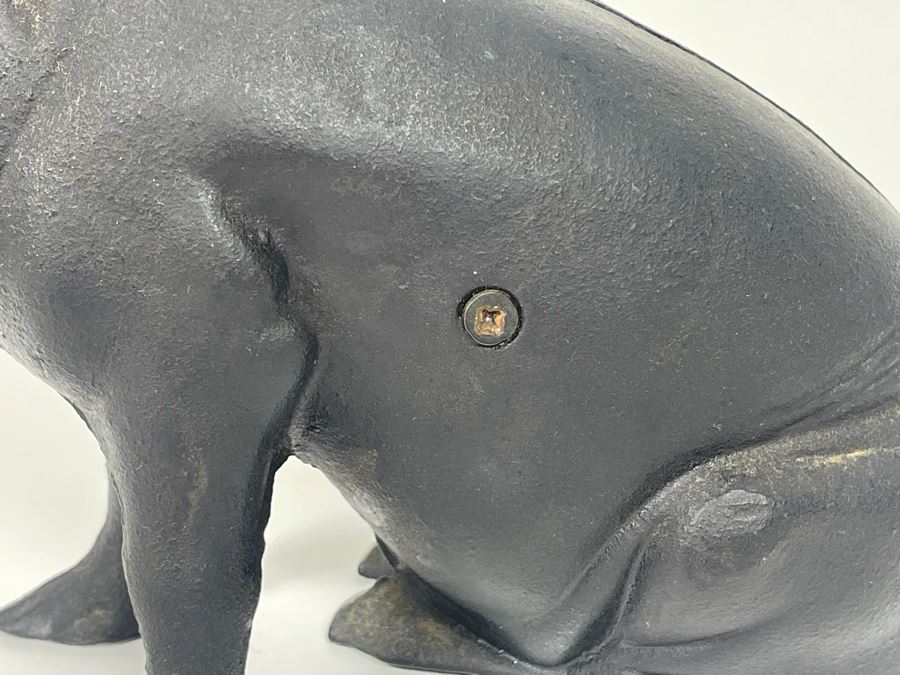 Cast Iron Pig Piggy Bank 10W X 4D X 6H [Photo 7]