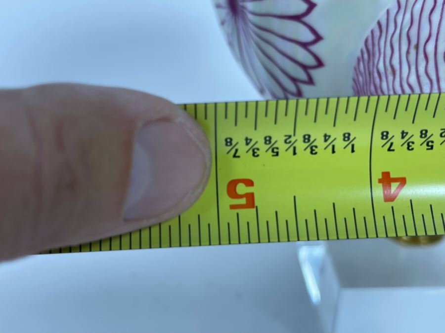 Vintage Italian Mangani Porcelain Seashell On Lucite Stand 7W X 5D X 6H [Photo 11]