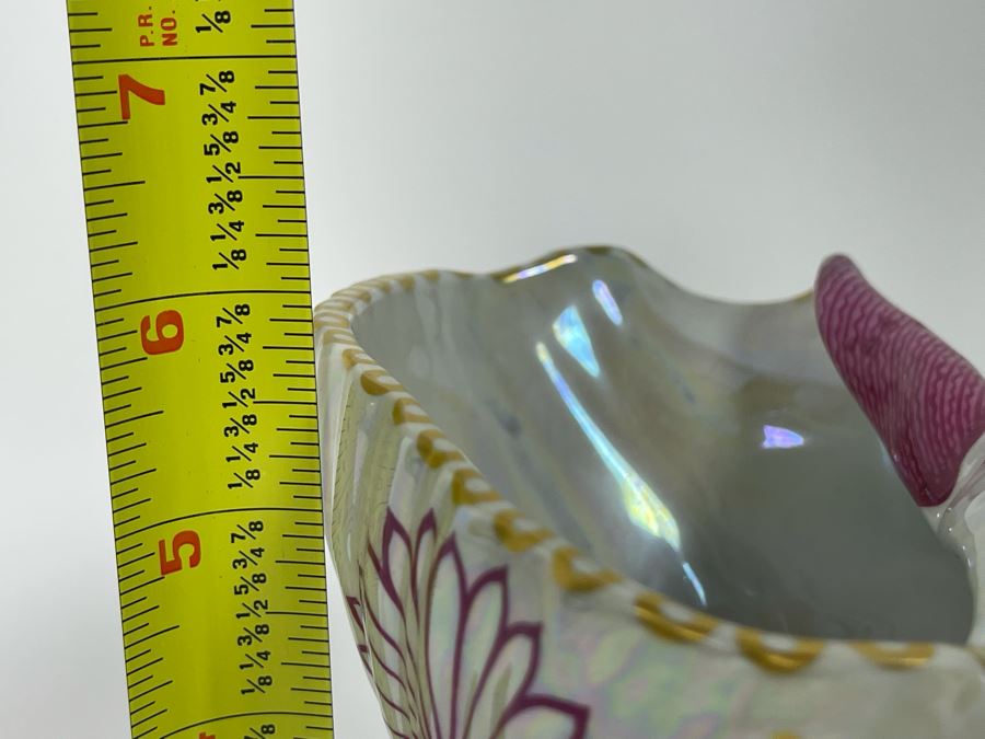 Vintage Italian Mangani Porcelain Seashell On Lucite Stand 7W X 5D X 6H [Photo 12]