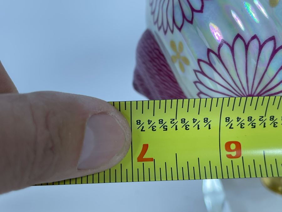 Vintage Italian Mangani Porcelain Seashell On Lucite Stand 7W X 5D X 6H [Photo 10]