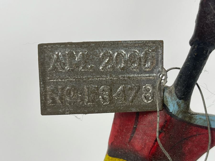 Metal Kinetic Fisherman Fishing Rocking Sculpture By Authentic Models AM Handmade In Indonesia [Photo 10]