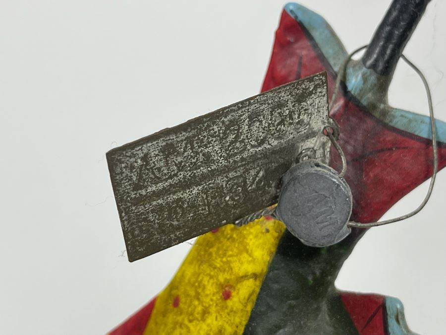 Metal Kinetic Fisherman Fishing Rocking Sculpture By Authentic Models AM Handmade In Indonesia [Photo 9]