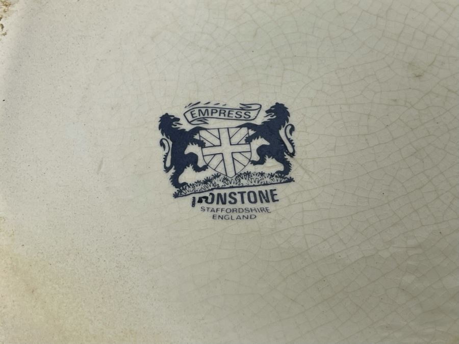 English Empress Ironstone Handled Bowl 12W X 7.5H [Photo 8]