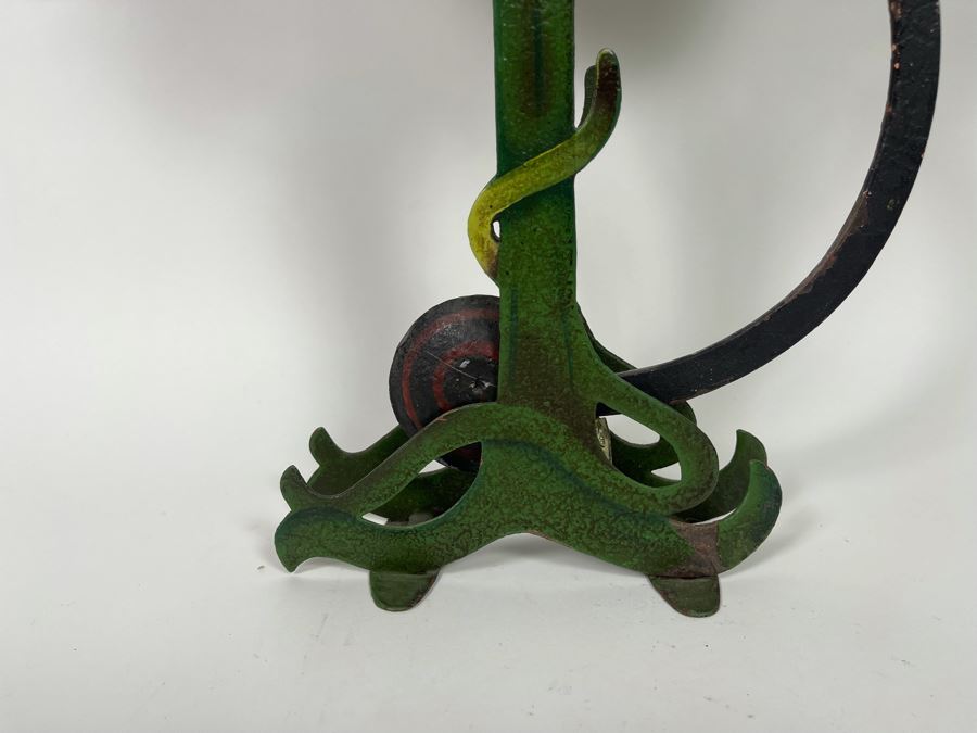 Metal Kinetic Canoe Rowing Rocking Sculpture  By Authentic Models AM Handmade In Indonesia 12W X 19H [Photo 6]