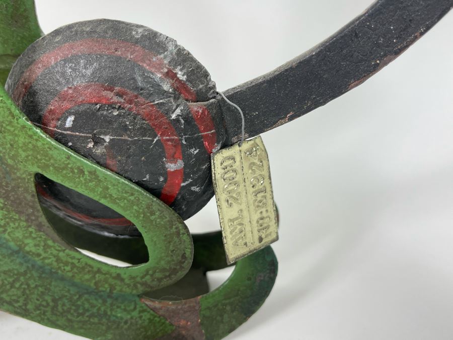 Metal Kinetic Canoe Rowing Rocking Sculpture  By Authentic Models AM Handmade In Indonesia 12W X 19H [Photo 10]