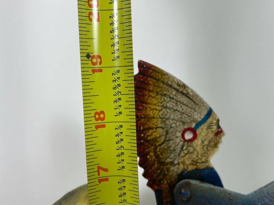 Metal Kinetic Canoe Rowing Rocking Sculpture  By Authentic Models AM Handmade In Indonesia 12W X 19H [Photo 11]