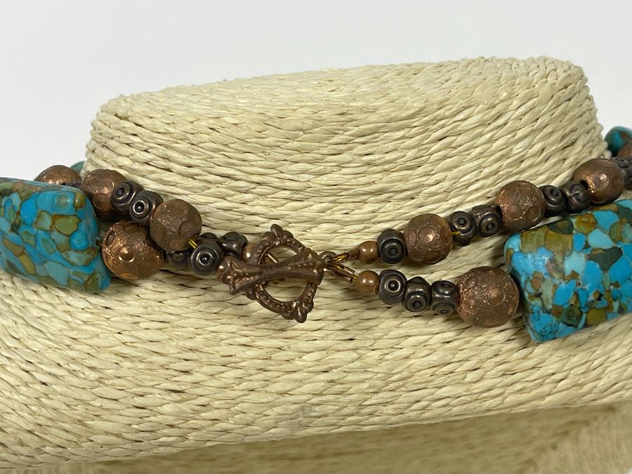 Vintage Turquoise Multi-Strand 20' Necklace [Photo 6]