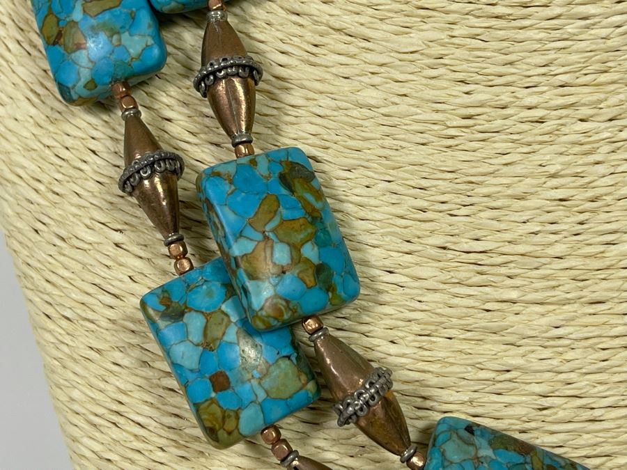 Vintage Turquoise Multi-Strand 20' Necklace [Photo 5]