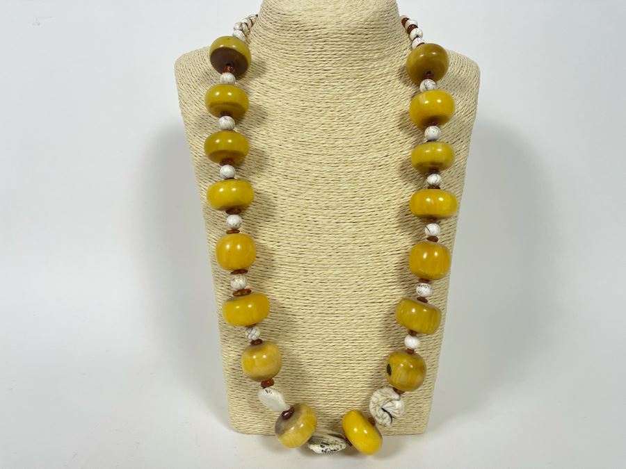 Vintage Amber 30' Necklace