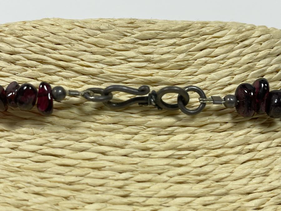 Vintage Multi-Stone Garnet And Turquoise 20' Necklace [Photo 8]