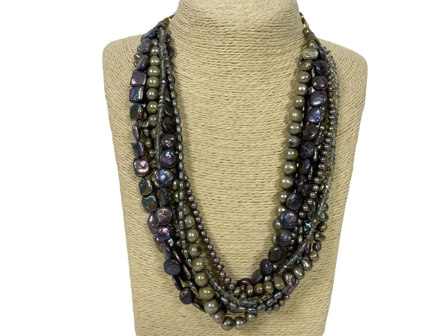 Vintage Multi-Strand Pearl 24' Necklace [Photo 1]