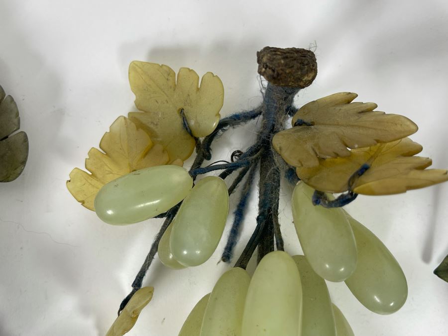 Collection Of Vintage Jade Amethyst Polished Stone Fruit [Photo 7]
