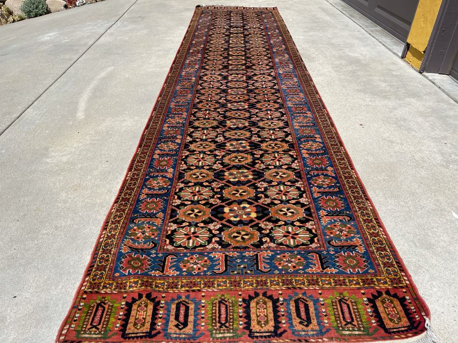 Hand Knotted Wool Persian Runner Rug 37W X 159L [Photo 6]