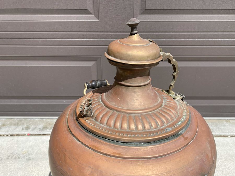Large Antique Copper Samovar 22W X 31H [Photo 13]