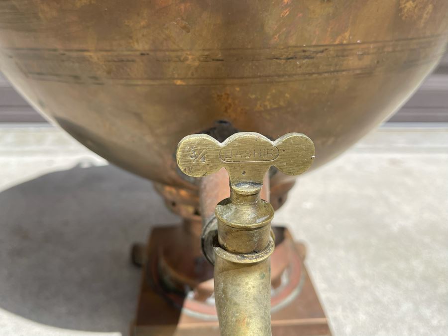 Large Antique Copper Samovar 22W X 31H [Photo 6]
