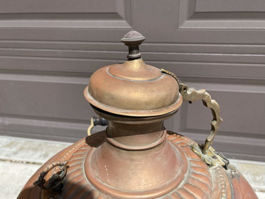 Large Antique Copper Samovar 22W X 31H [Photo 15]