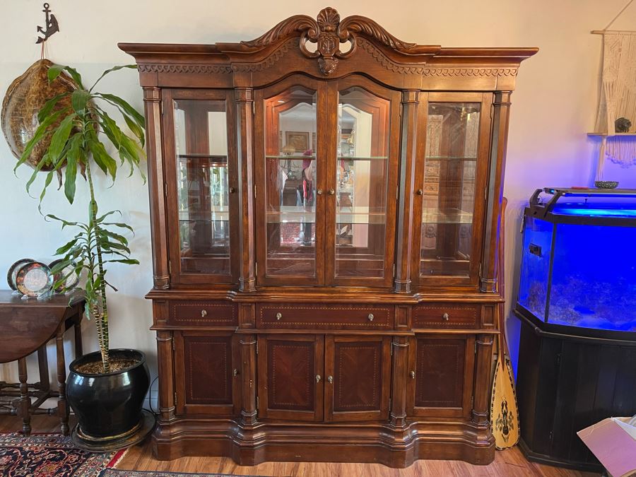 Kathy Ireland Home Cabinet With Hutch China Cabinet 69W X 17D X 86H [Photo 3]