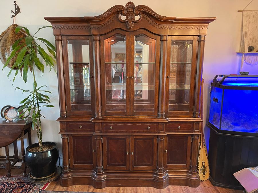 Kathy Ireland Home Cabinet With Hutch China Cabinet 69W X 17D X 86H [Photo 4]