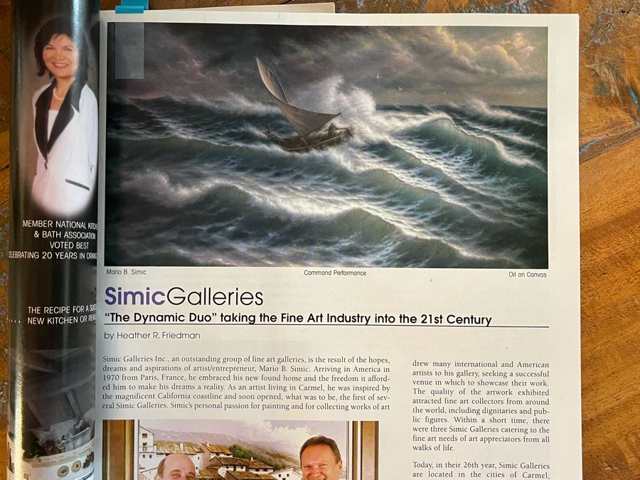 Huge 46 X 69 Framed Giclee On Canvas Painting Titled 'Command Performance' By Mario B. Simic Retails $7,350 [Photo 23]