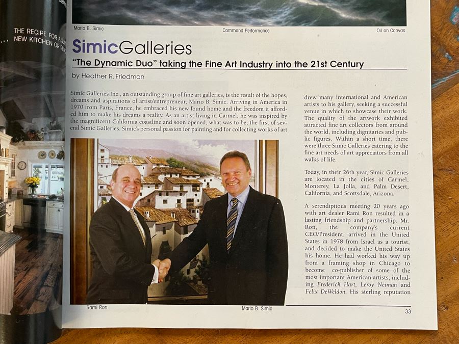 Huge 46 X 69 Framed Giclee On Canvas Painting Titled 'Command Performance' By Mario B. Simic Retails $7,350 [Photo 25]