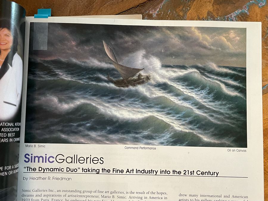 Huge 46 X 69 Framed Giclee On Canvas Painting Titled 'Command Performance' By Mario B. Simic Retails $7,350 [Photo 22]