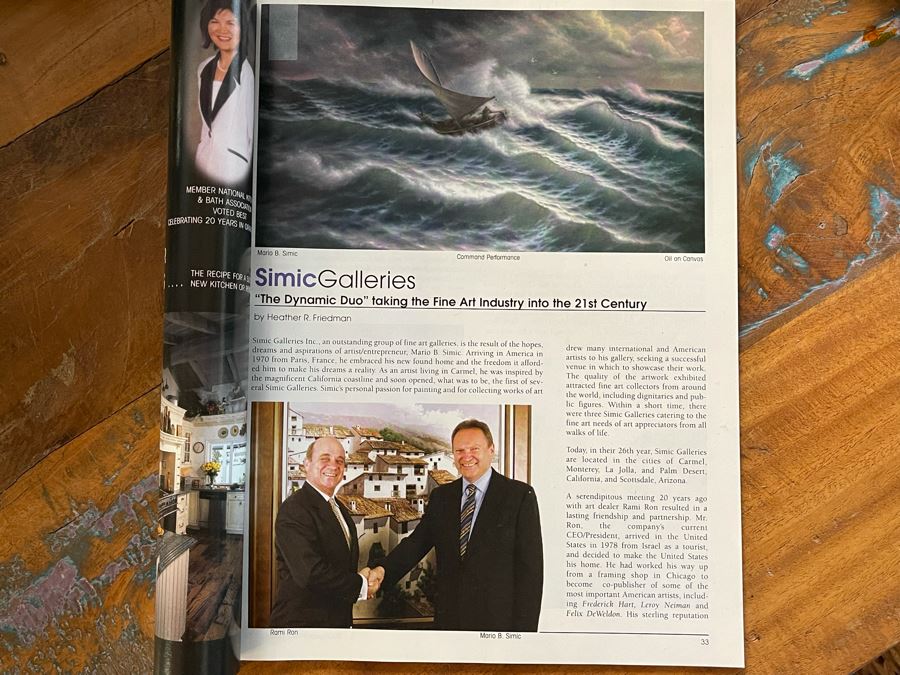 Huge 46 X 69 Framed Giclee On Canvas Painting Titled 'Command Performance' By Mario B. Simic Retails $7,350 [Photo 24]