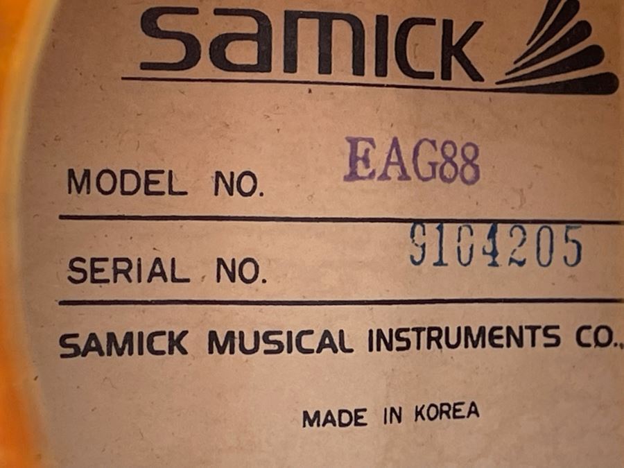 Samick Acoustic Guitar With Pickup Model No EAG88 [Photo 7]