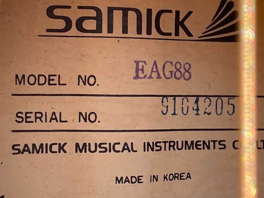 Samick Acoustic Guitar With Pickup Model No EAG88 [Photo 8]