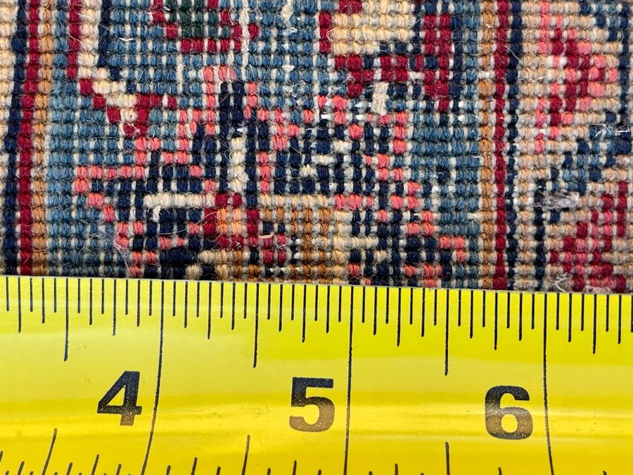 Signed Hand Knotted Wool Pesian Area Rug 141 X 96 [Photo 21]