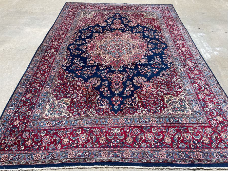 Signed Hand Knotted Wool Pesian Area Rug 141 X 96 [Photo 8]