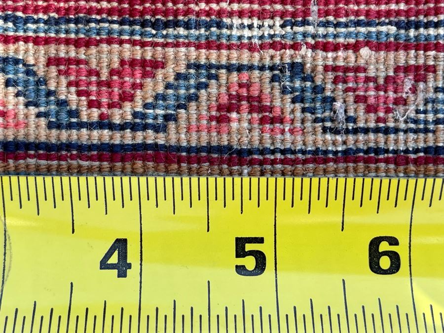 Signed Hand Knotted Wool Pesian Area Rug 141 X 96 [Photo 22]