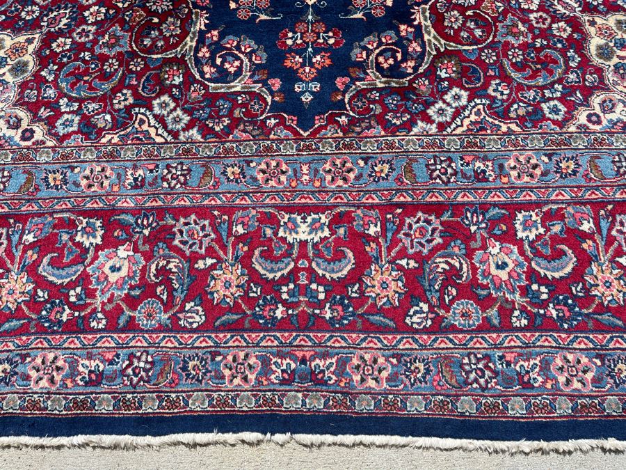 Signed Hand Knotted Wool Pesian Area Rug 141 X 96 [Photo 12]