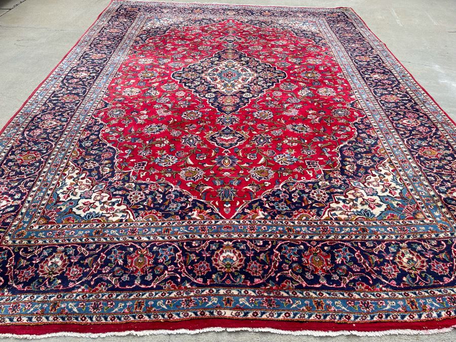 Hand Knotted Wool Persian Area Rug Made In Iran 9' 9' X 13' [Photo 6]