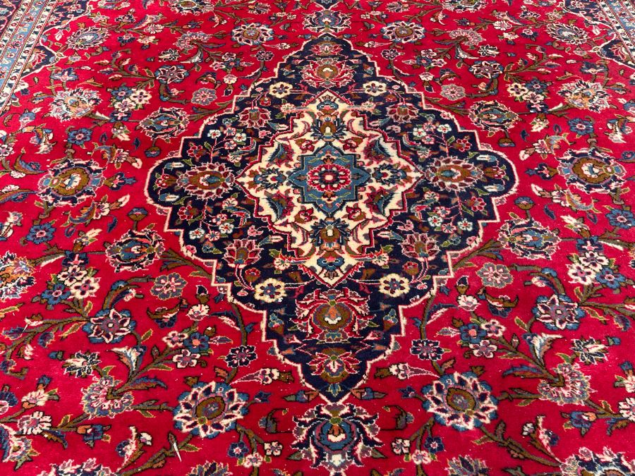 Hand Knotted Wool Persian Area Rug Made In Iran 9' 9' X 13' [Photo 14]