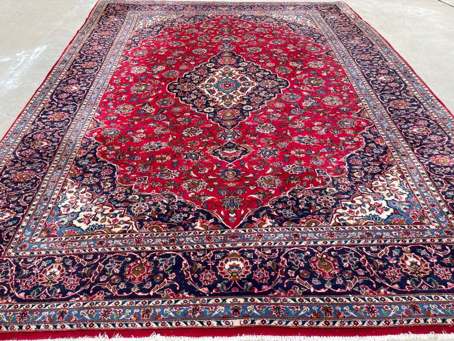 Hand Knotted Wool Persian Area Rug Made In Iran 9' 9' X 13' [Photo 8]