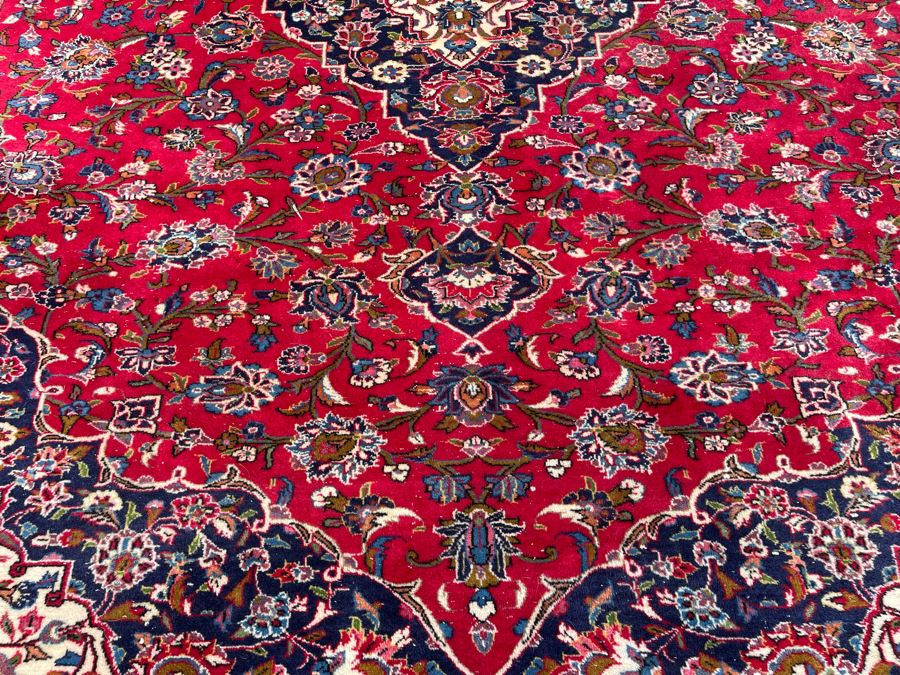 Hand Knotted Wool Persian Area Rug Made In Iran 9' 9' X 13' [Photo 13]