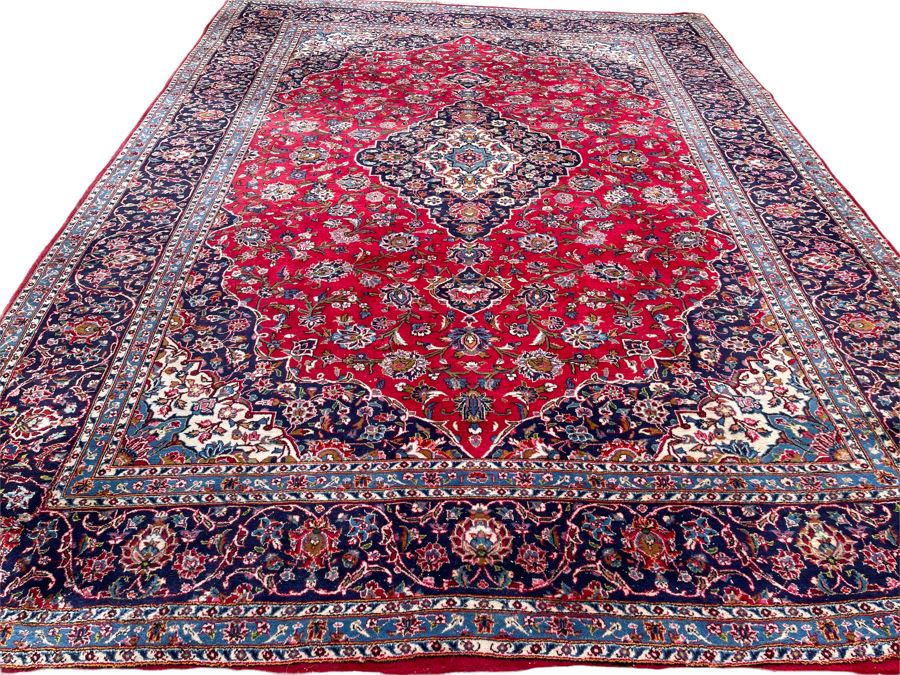 Hand Knotted Wool Persian Area Rug Made In Iran 9' 9' X 13' [Photo 2]