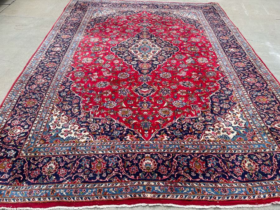 Hand Knotted Wool Persian Area Rug Made In Iran 9' 9' X 13' [Photo 4]