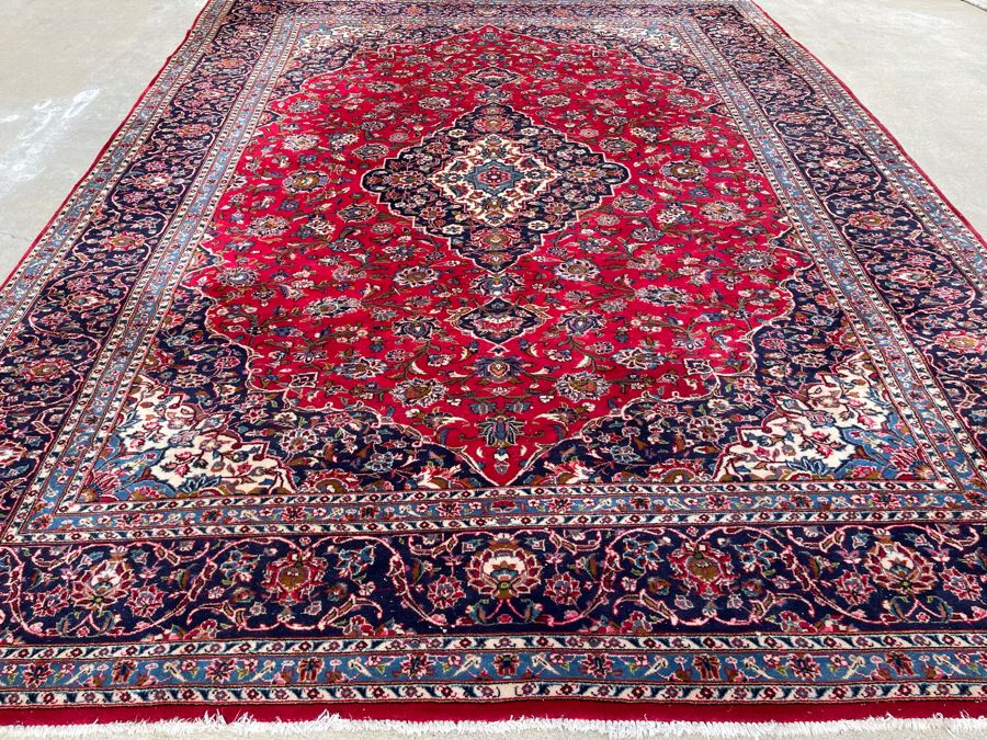 Hand Knotted Wool Persian Area Rug Made In Iran 9' 9' X 13' [Photo 9]