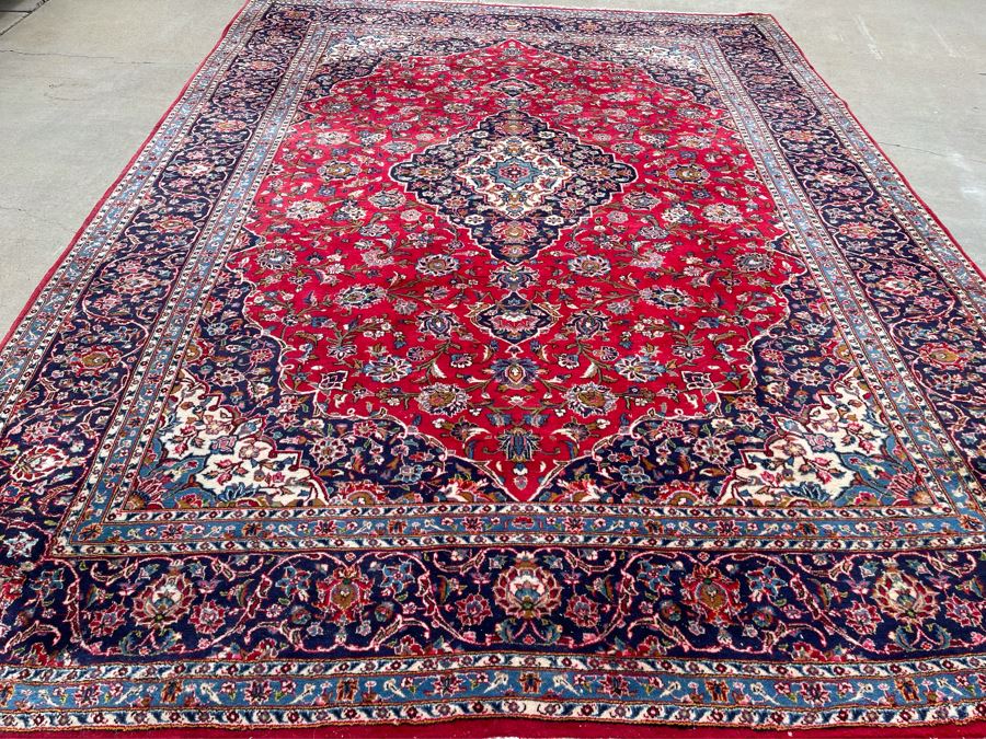 Hand Knotted Wool Persian Area Rug Made In Iran 9' 9' X 13' [Photo 3]