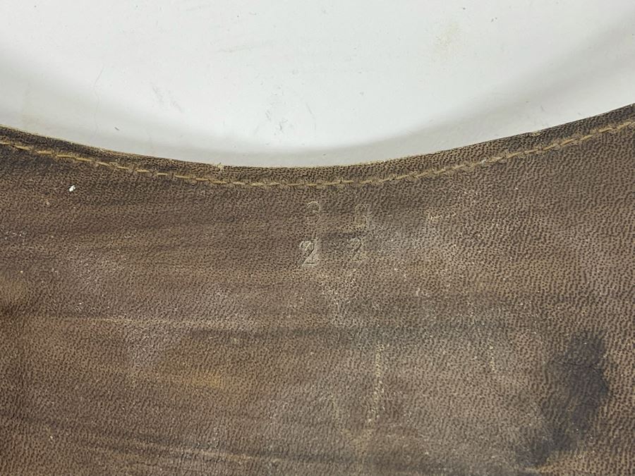 Tooled Leather .22 Caliber Gun Holster Belt Size 38 Made In Mexico [Photo 9]