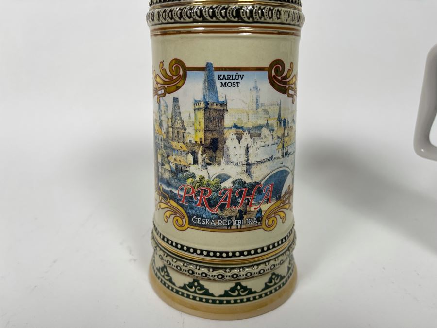 Pair Of Beer Steins - One Is Limited Edition David Mann Limited Edition 8H [Photo 9]