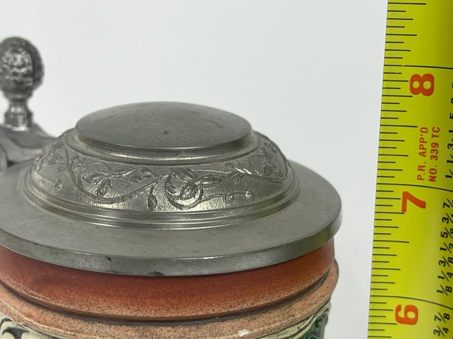 Pair Of German Beer Steins 11.5H And 7.5H [Photo 15]