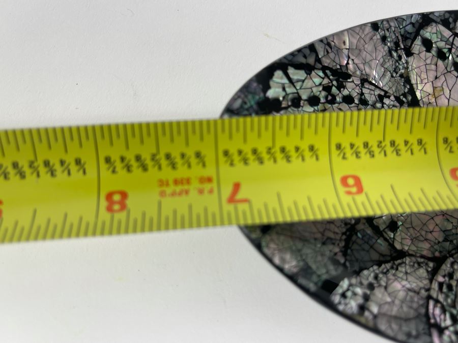 Mother Of Pearl Inlay Dish 7 X 4 And Italian Box 6 X 4.5 [Photo 11]