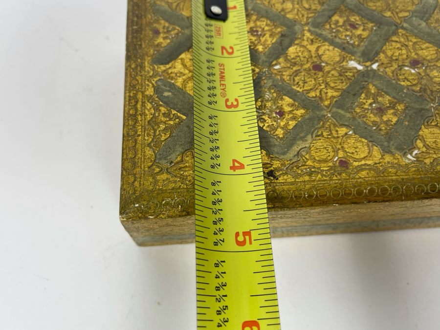 Mother Of Pearl Inlay Dish 7 X 4 And Italian Box 6 X 4.5 [Photo 10]