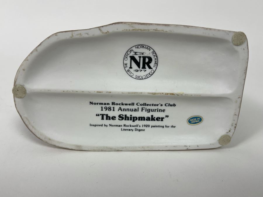 Norman Rockwell 1981 Annual Figurine “The Shipmaker” 6W X 6.5H [Photo 5]