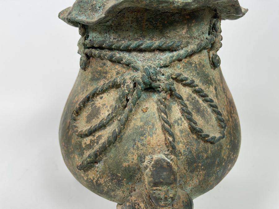 Chinese Reproduction Bronze Vessel 10W X 13H [Photo 17]