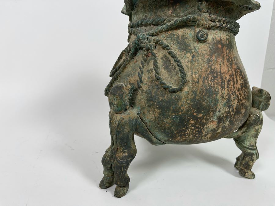 Chinese Reproduction Bronze Vessel 10W X 13H [Photo 3]